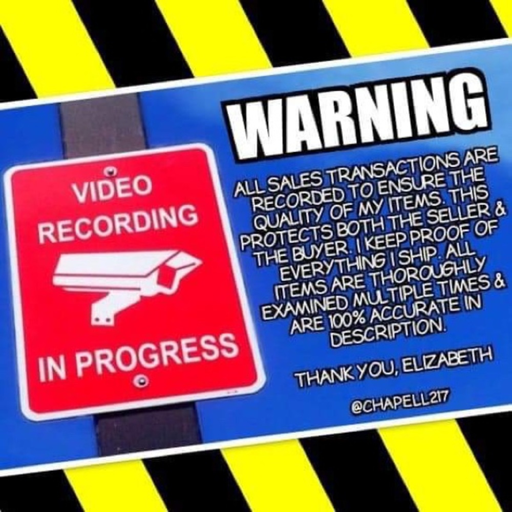 🚧WARNING📹FINAL SALES ARE RECORDED WHILE PACKAGED